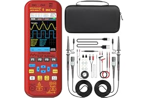 BSIDE O9 Oscilloscopio Digitale Portatile 2 Canali 50MHz 250MSa/s 5000mAh Multimetro TRMS 20000 Conteggi 3.98" Grande Display Generatore di Segnali 7 Forma d'Onda Tester Multifunzione Corrente 2000A