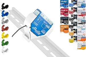 SHELLY HUTSCHIENENHALTER PW3D Hutschienenhalter "Mini" für 18 Shellys: 1 Gen3,1PM Gen3,2PM Gen3,i4 Gen3,Plus 1,Plus 1PM,Plus 2PM,Plus i4,Plus 0-10V Dimmer,Wave 1,Wave 1PM,Wave 2PM,Wave Shutter,Wave i4 (Weiß-Prime)