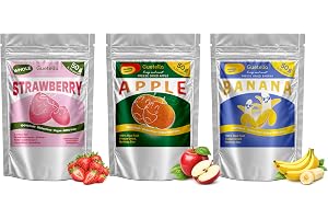 Frystorkad fruktmix, skivad frukt, 100% torkad frukt, naturlig, utan tillsatser, högsta kvalitet, fruktchips, vegansk, snacks