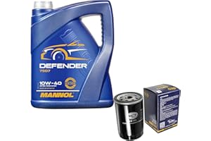 DIEDERICHS Filter Set Inspektionspaket 5 Liter MANNOL Motoröl Defender 10W-40 API SL/CF SCT Germany Ölfilter
