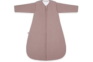 emma & noah Baby Schlafsack 3.5 TOG, Strampelsack für den Winter, in vielen Farben, Bio-Baumwolle, OEKO-TEX Zertifiziert, Abnehmbare Ärmel, Schlafsack für Neugeborene