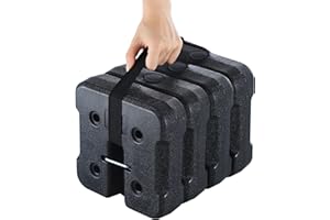 MASTERCANOPY 4er Set HDPE Gewichtsplatten Gewichte Beschwerer Standfüße Halterung für Pop-up-Pavillon, Faltpavillon, Zelt, Canopy, 13,6 KG INSGESAMT