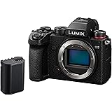 Panasonic LUMIX S DC-S5 - Fotocamera a baionetta 4K, sensore a L, logo V, resistente alla polvere e agli spruzzi, con batteri