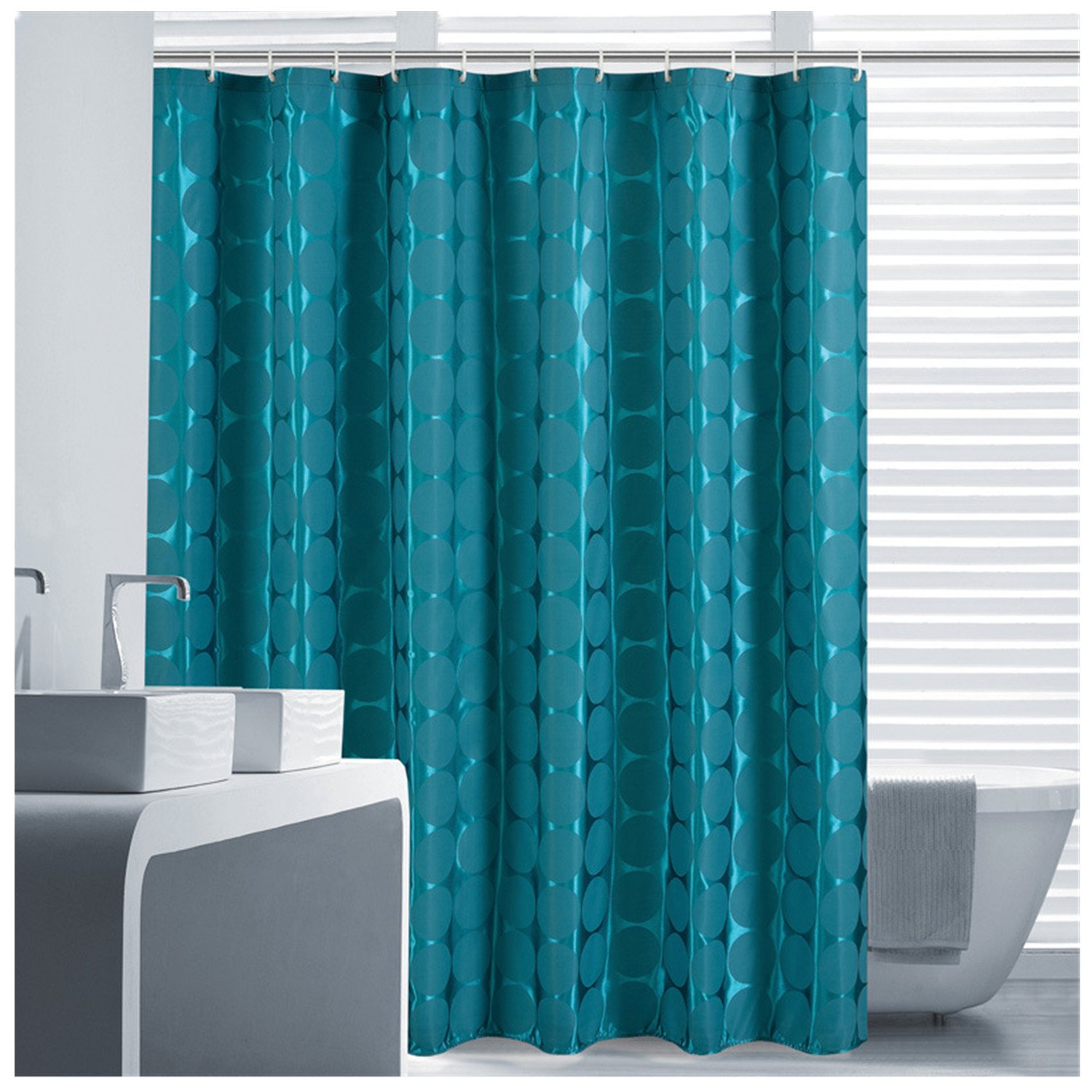 Dettagli Su Celine Lin Jasper Lusso Tenda Da Doccia In Poliestere Impermeabile H2l