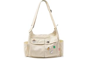 Captain Blues Canvas Messenger Bag Umhängetasche Crossbody Schulter Tote Hobo Bag für Frauen und Männer - Große Tasche mit mehreren Fächern