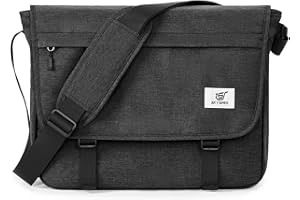 SKYSPER URBANX15 Messenger Bag mit RFID-Schutz 15,6-Zoll-Laptoptasche Umhängetasche groß für Herren Und Damen (Schwarz)