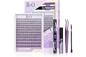 ‎B&QAUGEN B&Q Lashes Extension Set 144PCS Venus Lash Clusters Unsichtbares Band 8-16MIX Manga Wimpern Extensions Set Wispy NatüRliche Wimpern Cluster 7 tage halt Lazy Girl Wimpernverlängerung(Venus 8-16mix)