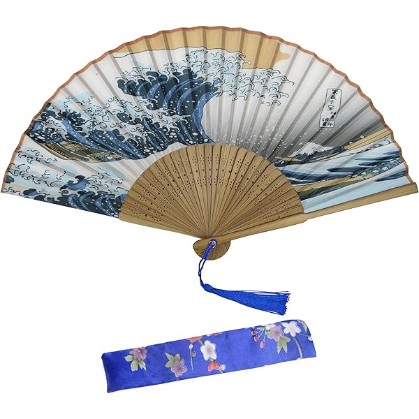 Ventaglio Spagnolo Artigianale In Legno E Cotone - Accessorio Moda Estivo Unisex, Piccolo Per Borsa - Foto 3