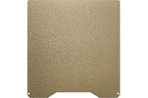 Wefuit for Creality Hi Build Plate Gold Textured PEI Build Plate,Double Sided PEI Sheet Heated Bed Flexible Removal Spring Steel Sheet, 265x282MM 3D Printing Platform for Creality Hi Combo 3D Printer