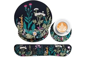 Acezeek 3-in-1 Mousepad Set,Mauspad mit Gelkissen+Handballenauflage Tastatur+Untersetzer,Mauspad XXL mit Rutschfester,Ergonomisches Mauspad,Schmerzlinderung Maus Pad für Spiele,Zuhause,Büro