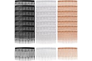 VIN BEAUTY 24 Pcs Plastic Hair Side Combs Slide Bun Holder 14 Teeth Decorative Hair Combs French Vintage Style Hair Styling Comb Barrettes Accessories DIY Headpieces Clips for Women Girls Wedding Brides Veil