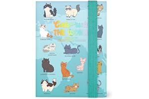 Legami - Agenda semanal fotográfica Mini 2026, Kitty, 12 meses, agenda incluida, cierre con elástico, agenda de enero 2026 a diciembre de 2026, de papel FSC certificado, 8 x 11 cm