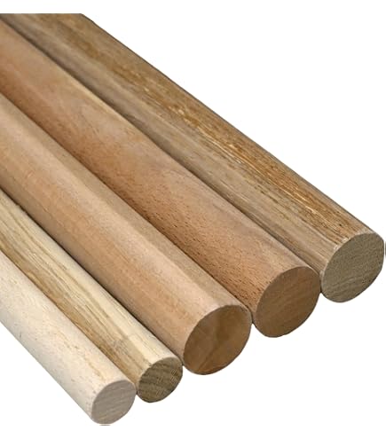 Eichenholz Rundstab 20mm X 1000mm – Geschliffen, Astrein, Für Treppen & Möbelbau