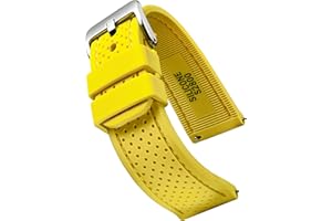 STUNNING SELECTION ALPINE Sporty Premium Soft Silicone Adjustable Watch Band - Replacement Rubber Watch Bands for Women & Men - Waterproof Quick Release Watch Straps - Compatible with Regular & Smart Watch Bands