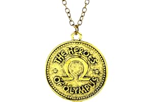 Beaux Bijoux Doppia Faccia Percy Jackson Camp Mezzo Sangue Gli Eroi della Olympus Ivlivs Necklaced Coin