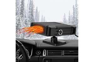 WINLOAD Auto Heizung, 150W 12V Tragbare Autoheizung Heizlüfter mit 2 in 1 Heizung und Kühlung, Auto Windschutzscheibe Entfroster Demister Schnelleheizung, die in Zigarettenanzünder Steckt Zusatzheizung