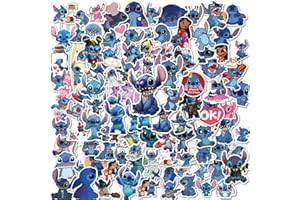 SHENGO 100Pcs Cartoon Stickers for Water Bottles, Anime Cartoon Stickers Stitch Vinyl Stickers for Snowboard Laptop Luggage Motorcycle Bicycle Fridge Kids Teens Gift (011)