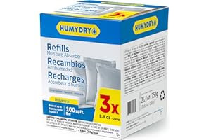 HUMYDRY USA250X3RC12 Unscented Moisture Absorber Refill, 8.8-Ounce, 3-Pack