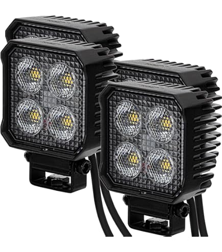 Kfz Arbeitsscheinwerfer 10x 12W LED Arbeitsscheinwerfer Lightbar - Für SUV, LKW, Offroad, 12/24V, IP67 Wasserdicht LED Arbeitsscheinwerfer Lightbar 10x