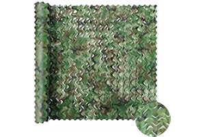 UQXSTAR Camouflage Net Camouflage Net Hunting Outdoor Army Military Camouflage Decorations Forest Look Tree Pattern for Garden Fence, Woodland, Wild Camping, Forest Landscape, Car Cover, Camp