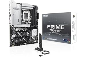 ASUS Prime Z890-P WiFi - Placa Base ATX, 14+1+2+1 (80A) etapas de Potencia, DDR5, PCIe 5.0 Compatible con GPU de última generación, Puerto Thunderbolt 4 USB Tipo-C, Wi-Fi 7, Antena Q