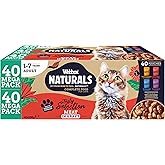 Webbox Naturals Complete Adult Wet Cat Food, 40 x Meat in Gravy Variety Mega Pack - Made with Natural Ingredients and No Nast