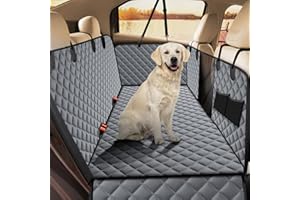 JOEJOY Narzuta ochronna do samochodu,odporny na zarysowania i wodę, z osłoną boczną i okienkiem,mata dla psa uniwersalna mata psa na tylną kanapę samochodu, samochodów ciężarowych,SUV-ów