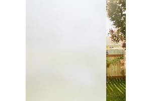 rabbitgoo Pellicola Vetri Finestre Privacy 44.5x200cm, Pellicola Smerigliata per Finestre Vetri, Autoadesive, Anti-UV, Controllo di Calore, Privacy per Ufficio Bagno Camera da Letto Sala di Riunione