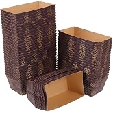 LOORGVEL Baking Mould Paper Bread 50 Pieces 3.93X2.04X1.57 in | Durable Paper, Easy Release, Versatile Use, Bakeries &amp; Pastry