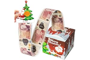 Teyomi Christmas Money Gift Boxes, Christmas Pull Surprise Gift Box with 40pcs Transparent Bags, Christmas Money Box Cash Gift Pull for Kids Girlfriend Presents (Red)