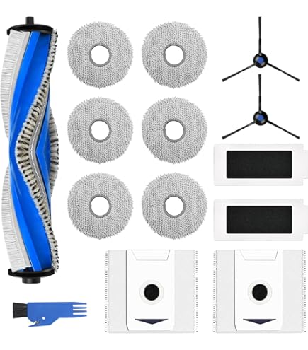Homruich 2x Hauptbürsten Für Ecovacs Deebot T50 Max Pro / X9 Pro Saugroboter