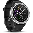 Garmin Vivoactive 3 Smartwatch con GPS, Unisex adulto, Nero/Argento