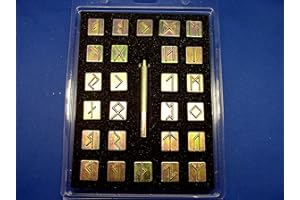 Tandy Leather Factory Runic/Celtic Alphabet Stamp Set 3/4 (with Stamping Handle) by