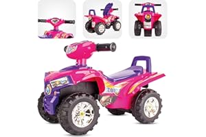 SUN BABY Quad pour Enfants 1 an, Rutscher, Babyquad, Véhicule à Glisser Babyauto (Rose)