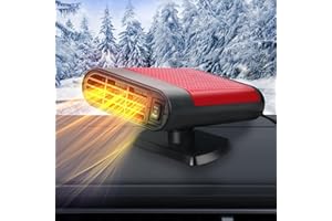 Mupkvy 12v Autoheizung, Tragbarer AutolüFter Heizung 2 In 1 Heizung KüHler Ventilator, 150w Schnelle Heizung Autoscheibenentfroster, Windschutzscheiben Defogger mit ZigarettenanzüNder Stecker