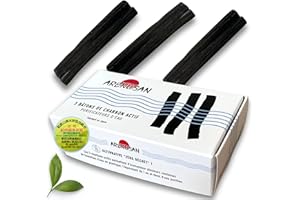 AREKUSAN Charbon Actif Purificateur Eau X3 Japonais Filtre L'eau du Robinet. Kishu Binchotan 100% Naturel de Chêne Ubamegashi Wakayama au Japon. Charbon Vegetal Bio Purification Eaux Carafe Bouteille Gourde