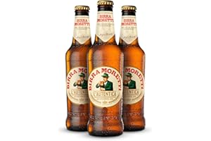 Birra Moretti Cerveza Lager Italia Pack Botella, 24 x 33cl