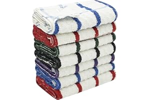 click2style 50 cm x 75 cm Terry 100% Cotton Tea Towels Set Kitchen Dish Cloths Cleaning Drying Pack of 12