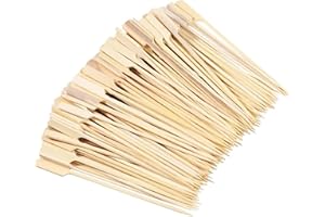 PARENCE.- Pics Brochette en Bambou 18 cm – Lot de 100 | Bâtonnets Cocktail | Piques Apéritif et Barbecue | Accessoires pour Fruits, Boisé
