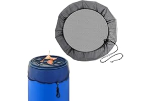 LWAIX Red para Depósitode Agua de Lluvia Red para Barril de Lluvia con Cuerda de Tracción Red Protectora para Barril de Lluvia Ajustable Mantiene Los Mosquitos y Los Escombros Fuera Ø 95 cm