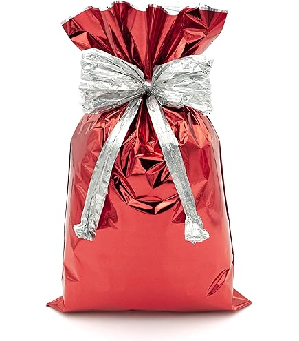 Natale Pensierini Buste Regalo Favorit Rosso Metallizzato