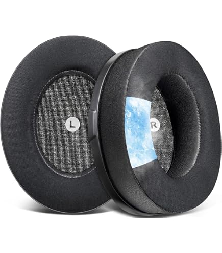 Coussinets De Rechange Pour Casque Audeze Penrose/Mobius & HyperX Cloud Orbit S - Tissu + Cuir + Gel
