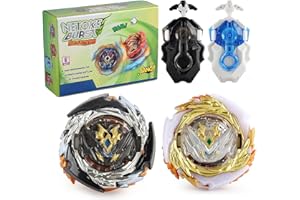 Netoke Bey Toupie Bey Burst Turbo 4D Combinaison, avec Metal Fusion B-184 Lanceur, Jouets Classiques Enfants Cadeau，191+180