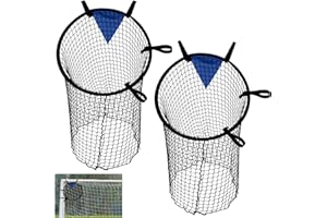 DINGBLUE Football Goal Soccer Top Bins - Soccer Target Outdoor Top Bins Football Targets Goal Net 45cm/58cm Football Training Goal Target for Shootings Accuracy Training Practice Equipment(Set of 2)