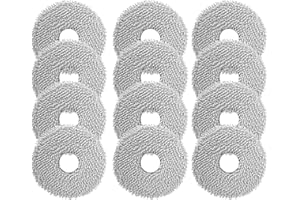 LURICO 12 sztuk podkładek wycieraczek, części zamienne do Dreame L10 Ultra/ L10S Pro / L10S Ultra / L10S Pro Ultra Heat/ L20 L30 L40 L50 Ultra / X30 X40 X50 Ultra, akcesoria do mopów z mikrofibry