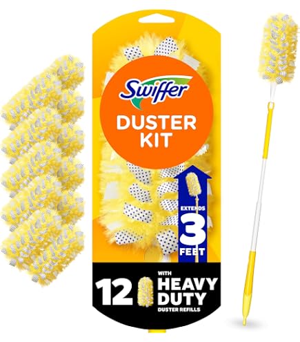 Recharges Plume Swiffer Pour Balai à Poussière - 11 Pièces Non Parfumées - Noir