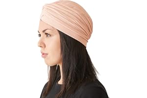 CHARM Turban Femme Tissu Crépon Torsadé - Foulard Cheveux Bonnet Divination Tissé Costume Festival Yoga Boho Chic