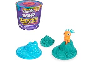Kinetic Sand Surprise - 113 g farbiger magischer kinetischer Sand aus Schweden mit Tierfigur und Accessoires für kreatives Indoor-Sandspiel, für Kinder ab 3 Jahren