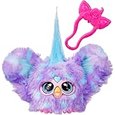 Furby Furblets Groo-Vee Mini Friend, 45+ Sounds &amp; Music, Speaks Only Furbish, Electronic Plush Toys for 6 Year Olds &amp; Up, Pur