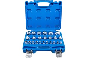 BGS 2246 | Jeu de douilles, six pans | 6,3 mm (1/4"), 12,5 mm (1/2") | en pouce | 24 pièces